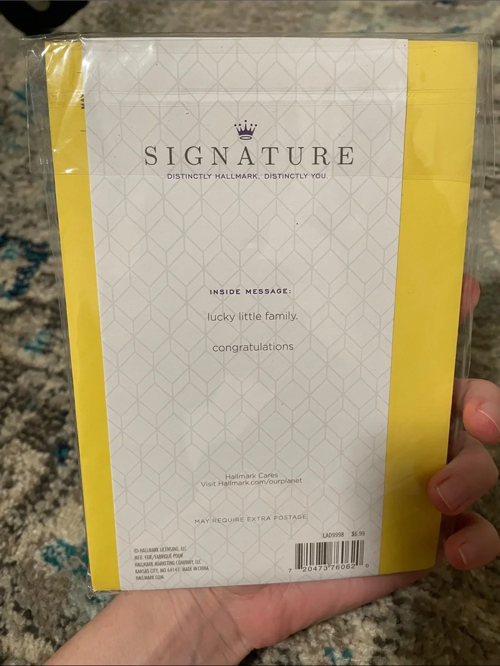 🖤5/$25 hallmark card & envelope baby